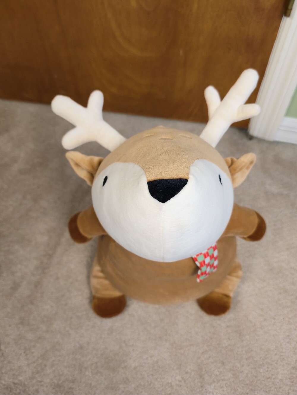 Brown Reindeer/Deer Weighted Plush Stuffed Animal Pillow Sensory Pillowfort